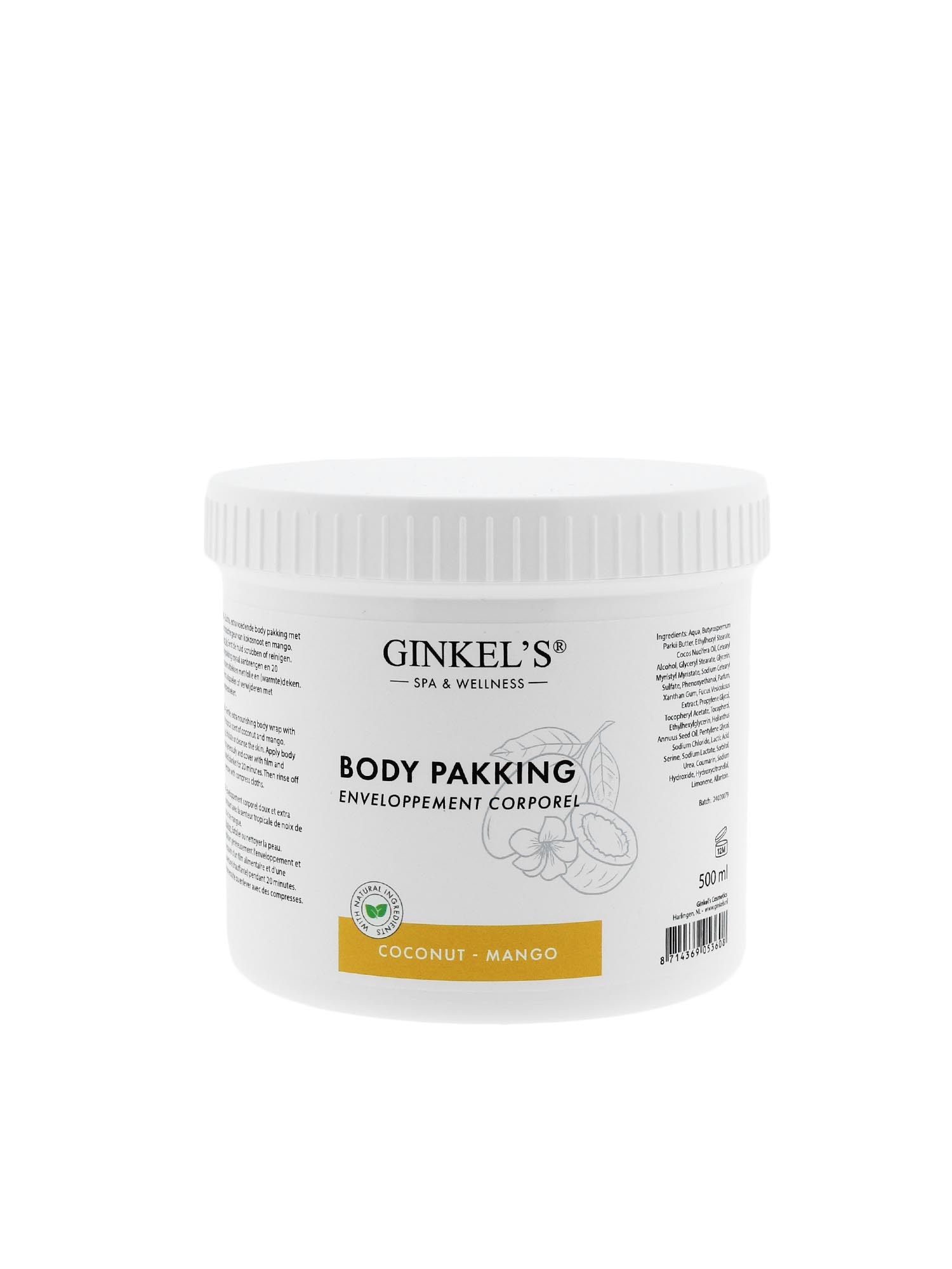 Ginkel’s Body Pakking - Coconut & Mango - 500 ml