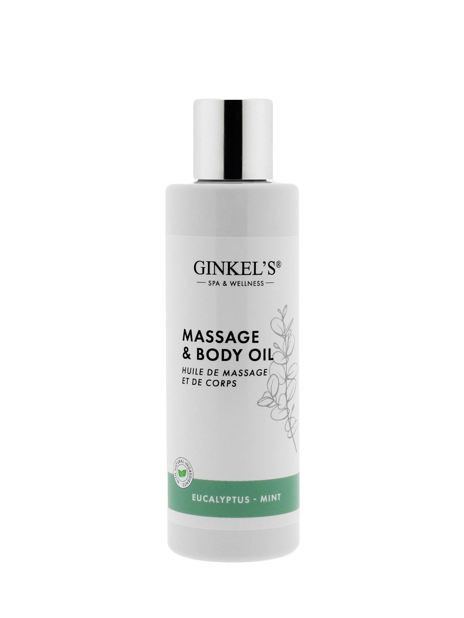 Ginkel’s Massage & Body Oil - Eucalyptus & Mint - 200 ml