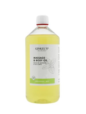 Ginkel’s Massage & Body Oil - Lemongrass & Mint - 1000 ml