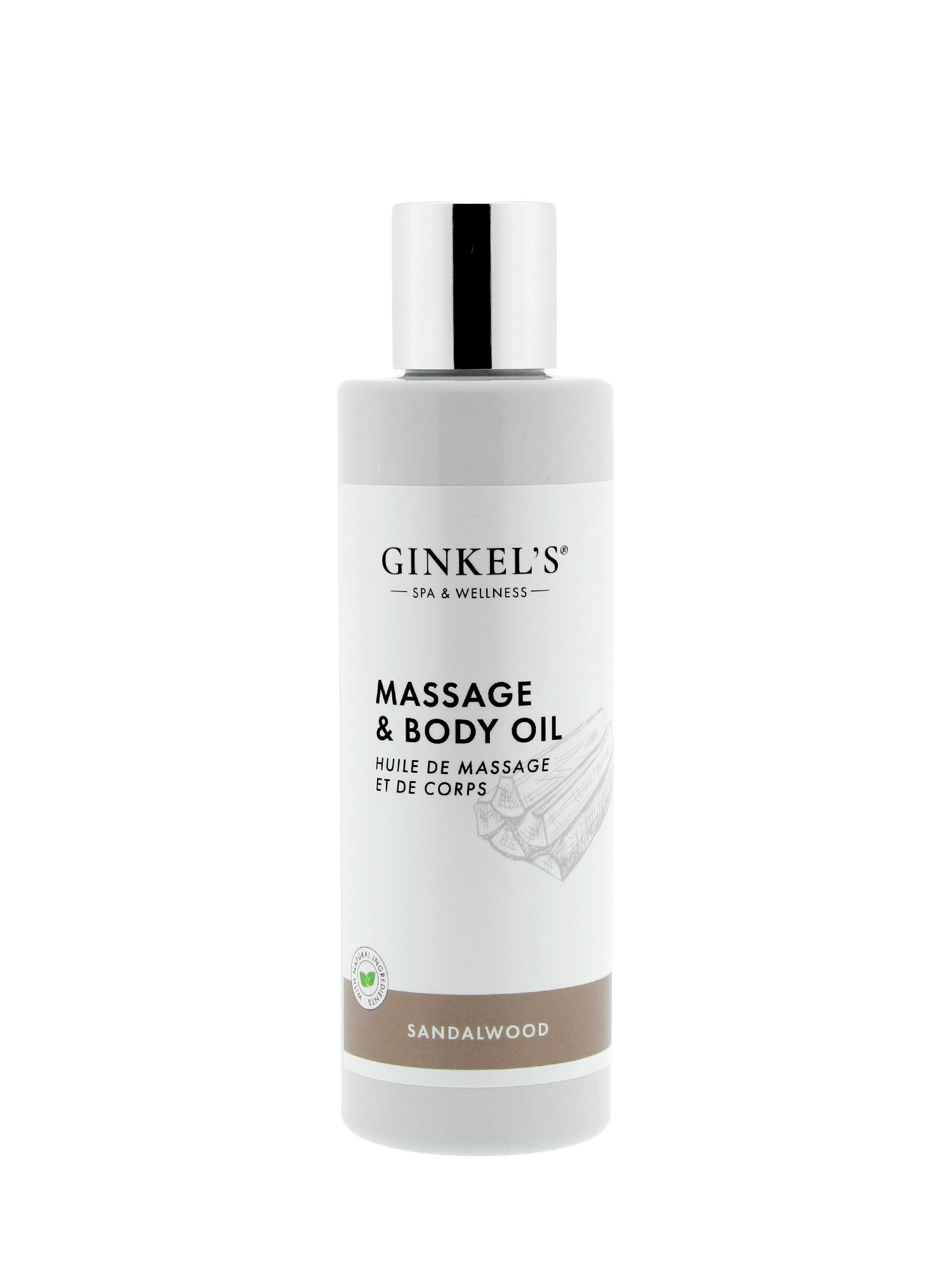 Ginkel’s Massage & Body Oil - Sandalwood - 200 ml