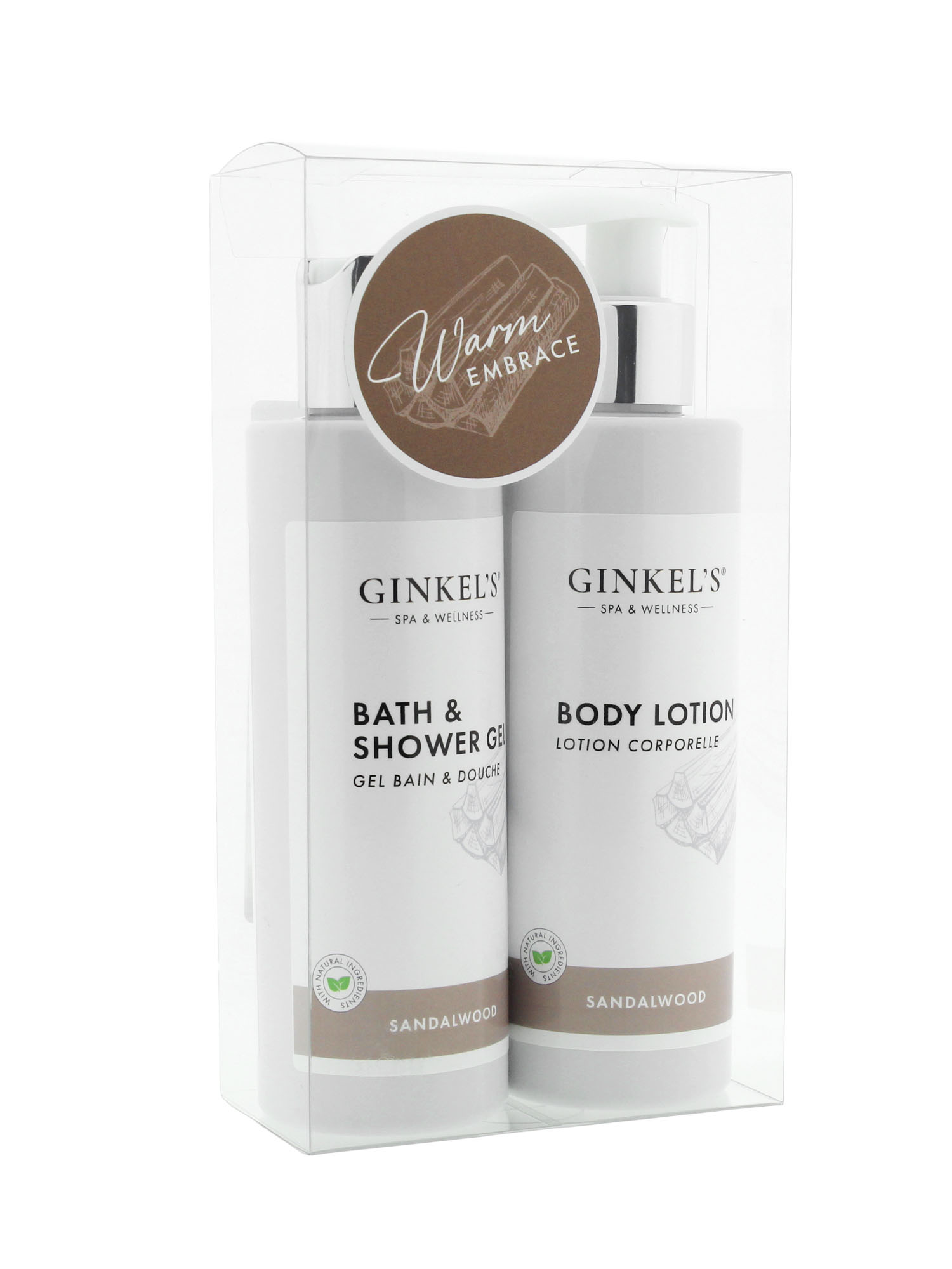 Coffret cadeau Ginkel’s Spa - Bois de santal - 2 x 200 ml
