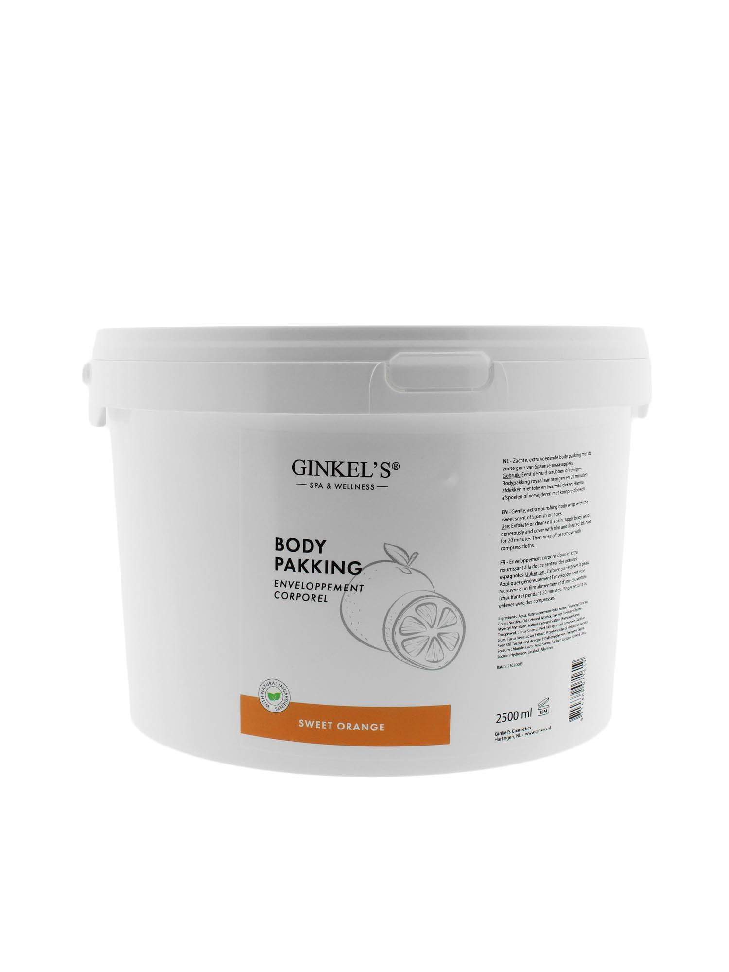 Ginkel’s Body Pakking - Sweet Orange - 2500 ml