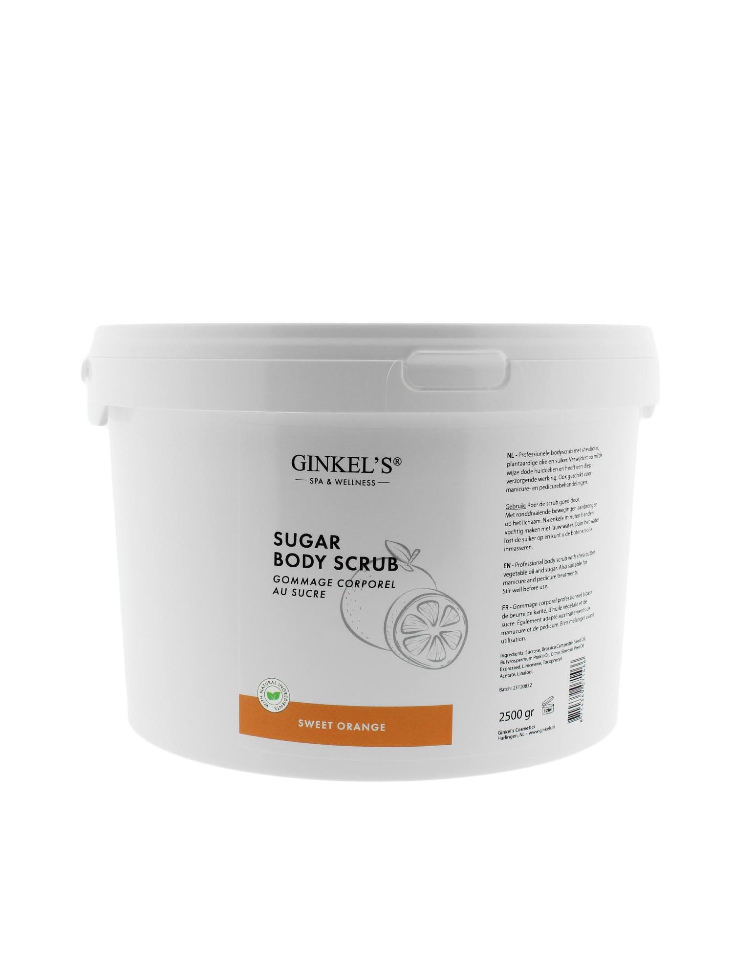 Ginkel’s Sugar Body Scrub - Sweet Orange - 2500 gr