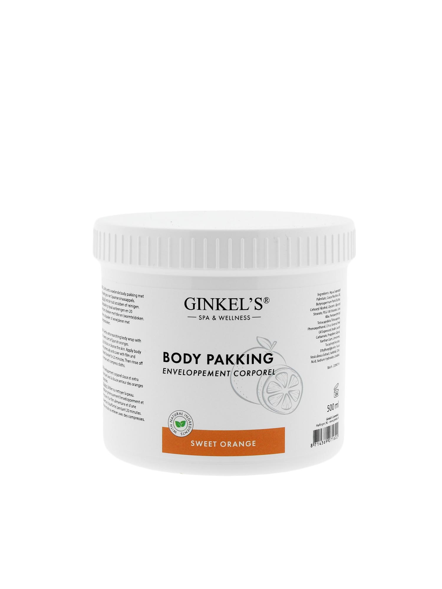 Ginkel’s Body Pakking - Sweet Orange - 500 ml