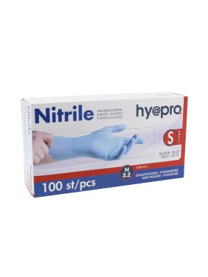 Handschoen Nitrile - Maat S - Blauw - Box à 100 stuks