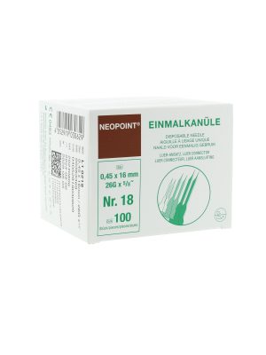Neopoint Steriele Naaldjes Nr. 18 - Doos à 100 stuks