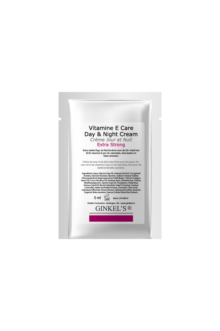Ginkel’s Vitamine E – Day & Night Cream Extra Strong – 6 x 5 ml Sachets